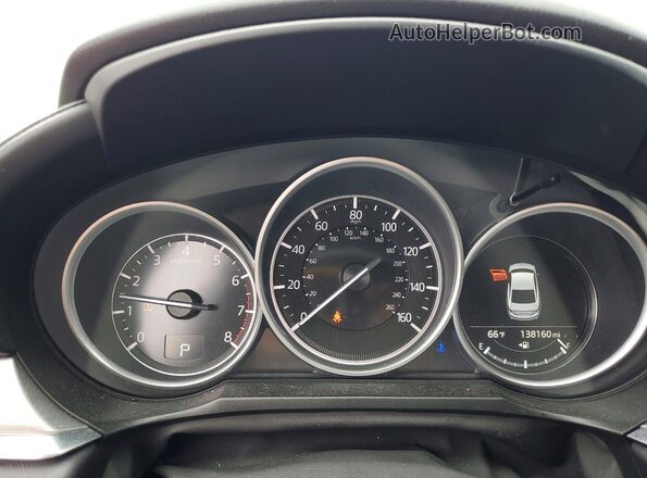 JM1GL1VMXJ1307369 2018 MAZDA 6 Silver ხელსაწყოთა პანელის ხედი
