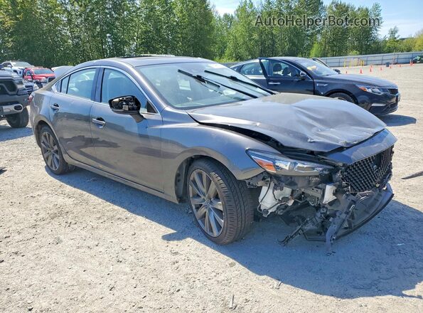 JM1GL1VMXM1608129 2021 MAZDA 6 Gray Առջևի աջ