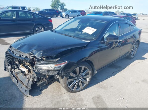 JM1GL1WY7J1316905 2018 MAZDA 6 Black Vista tres cuartos delantera izquierda