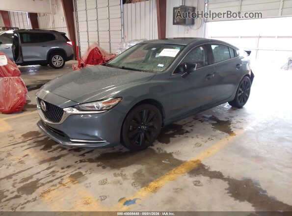 JM1GL1WY7M1600216 2021 MAZDA 6 Серый Передняя левая четверть