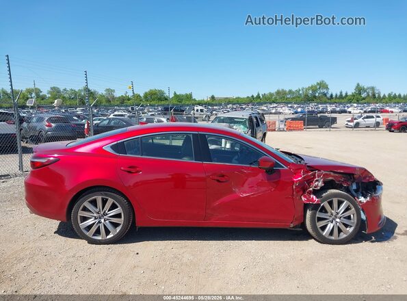 JM1GL1XY5M1605462 2021 MAZDA 6 Red Widok wnętrza z tyłu