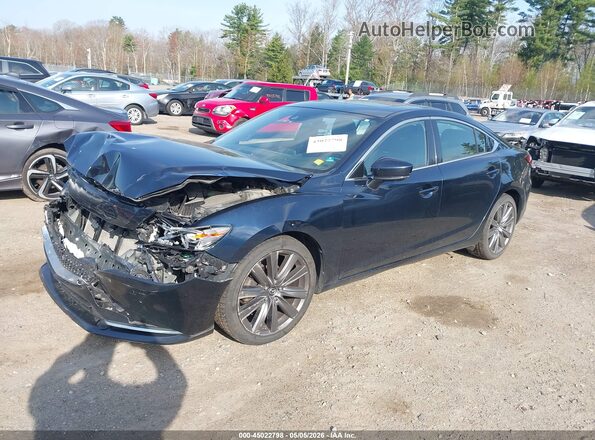 JM1GL1XY6J1321690 2018 MAZDA 6 Black Przód lewy