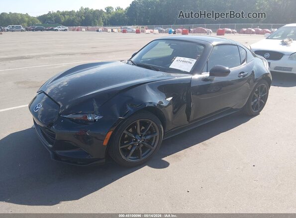 JM1NDAL74J0200051 2018 MAZDA MX-5 MIATA Black Առջևի ձախ երեք քառորդ տեսարան