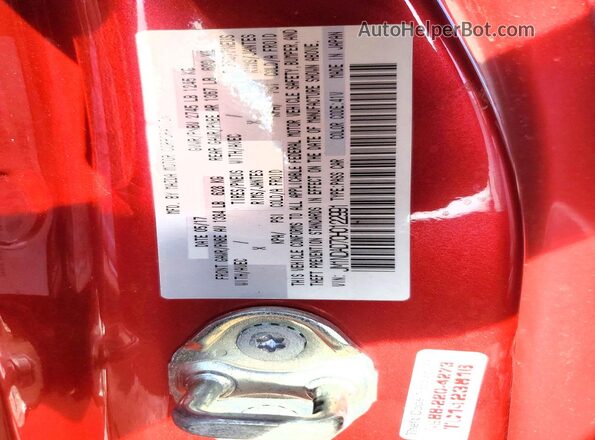 JM1NDAD70H0122991 2017 MAZDA MX-5 Red Widok komory silnika
