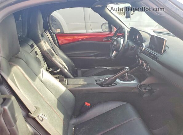 JM1NDAD70H0122991 2017 MAZDA MX-5 Red Widok tylnych siedzeń