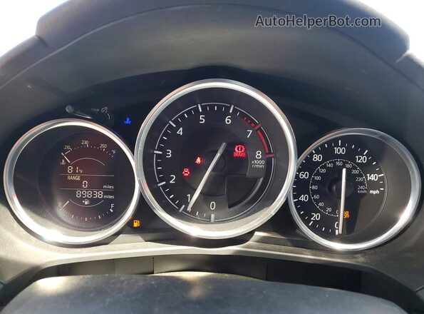 JM1NDAD70H0122991 2017 MAZDA MX-5 Red Widok zestawu wskaźników