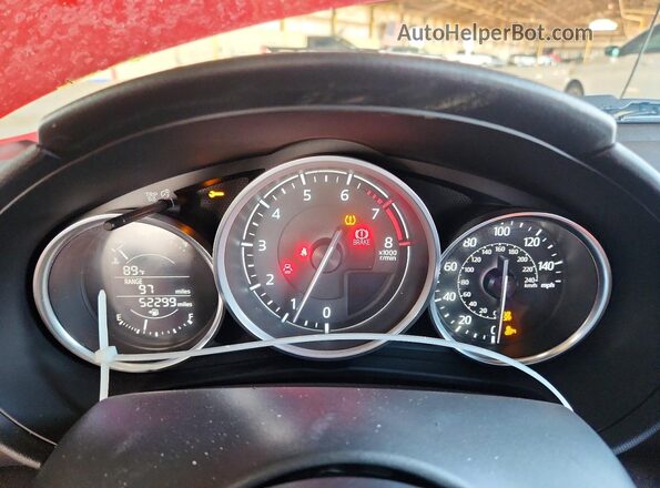 JM1NDAD73G0110798 2016 MAZDA MX-5 Red ხელსაწყოთა პანელის ხედი