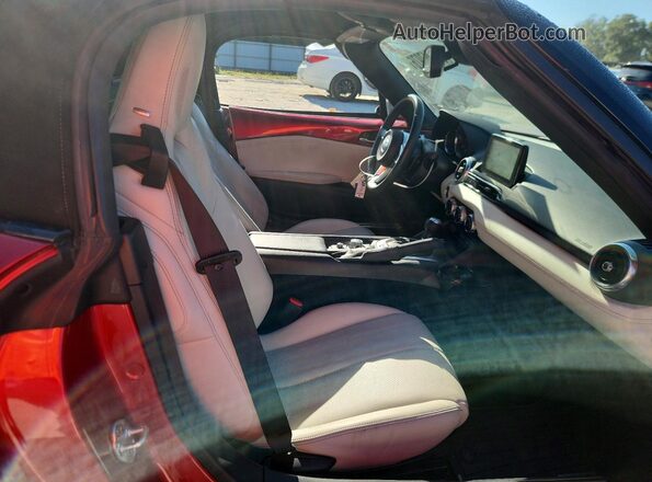 JM1NDAD73M0455325 2021 MAZDA MX-5 Red Rear seats view