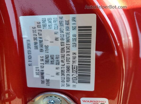 JM1NDAL71J0203537 2018 MAZDA MX-5 Бордовый Вид подкапотного пространства