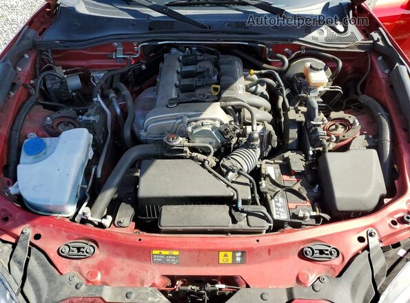 JM1NDAL71J0203537 2018 MAZDA MX-5 Бордовый Вид задней части салона