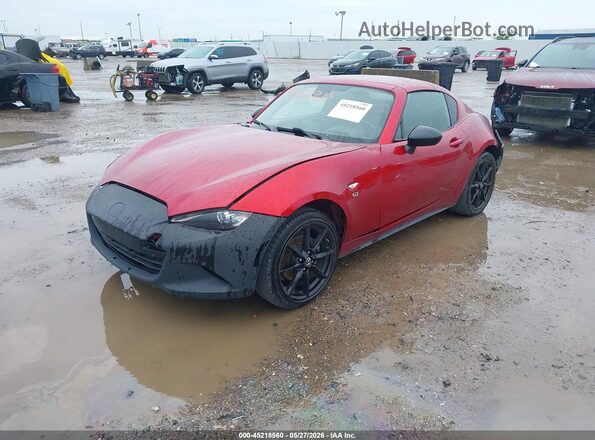JM1NDAL75K0301696 2019 MAZDA MX-5 MIATA RF Red წინა მარცხენა ხედი სამი მეოთხედიდან