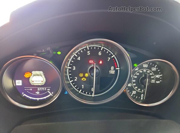JM1NDAM72L0416546 2020 MAZDA MX-5 Burgundy Widok zestawu wskaźników