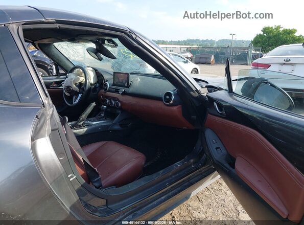 JM1NDAM73J0204333 2018 MAZDA MX-5 MIATA RF Серый Вид салона спереди