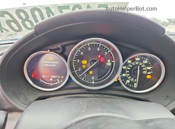 JM1NDAM73K0302571 2019 MAZDA MX-5 Blue Вид щитка приладів