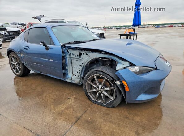 JM1NDAM73K0302571 2019 MAZDA MX-5 Blue Передня права чверть