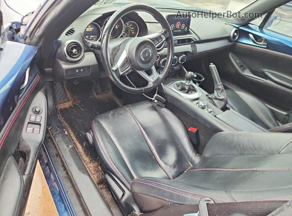 JM1NDAM73K0302571 2019 MAZDA MX-5 Blue Вид панелі приладів