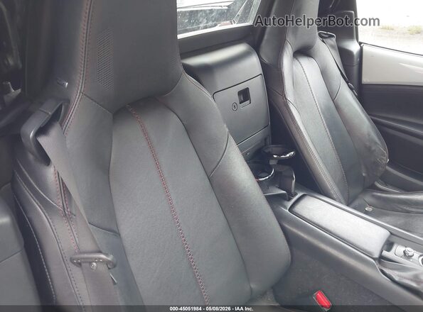 JM1NDAM74J0205944 2018 MAZDA MX-5 MIATA RF Gray Vista de la etiqueta del VIN
