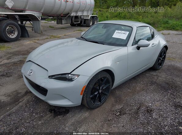 JM1NDAM74J0205944 2018 MAZDA MX-5 MIATA RF Gray Vista tres cuartos delantera izquierda
