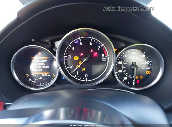 JM1NDAM75S0660741 2025 MAZDA MX-5 MIATA RF Red Հետևի նստատեղերի տեսք
