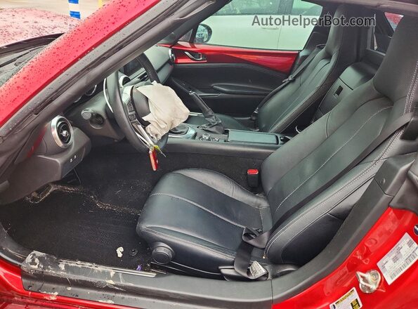 JM1NDAM77N0503443 2022 MAZDA MX-5 Burgundy Widok wnętrza z przodu
