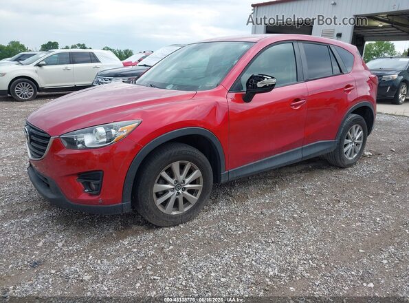 JM3KE2CY3G0911397 2016 MAZDA CX-5 Red წინა მარცხენა ხედი სამი მეოთხედიდან