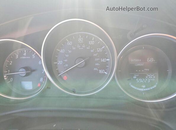 JM3KE2CY6G0864981 2016 MAZDA CX-5 Silver Widok zestawu wskaźników