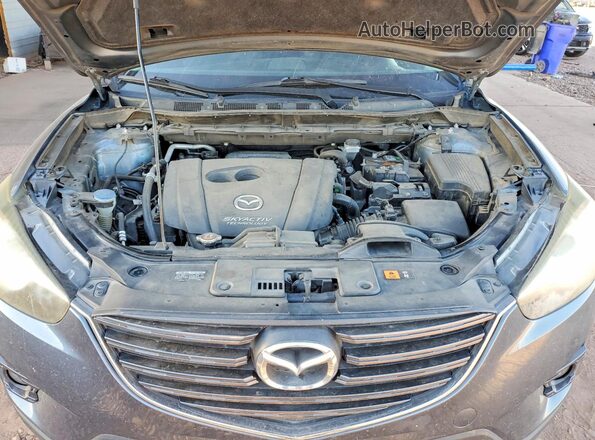 JM3KE2CY8G0675314 2016 MAZDA CX-5 Синий Вид задней части салона