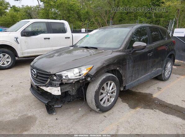 JM3KE2CY8G0725788 2016 MAZDA CX-5 Black წინა მარცხენა ხედი სამი მეოთხედიდან