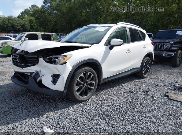 JM3KE2DY3G0606884 2016 MAZDA CX-5 White Vista tres cuartos delantera izquierda