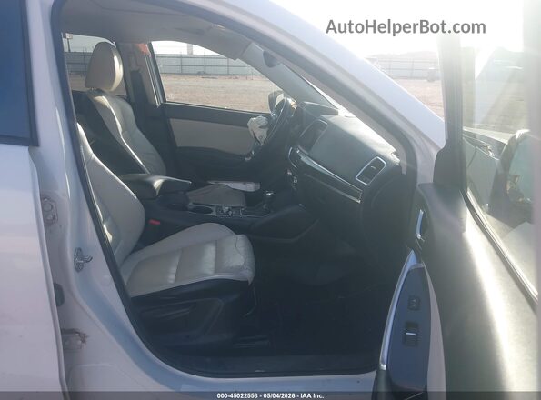 JM3KE2DY9G0725359 2016 MAZDA CX-5 White Widok wnętrza z przodu