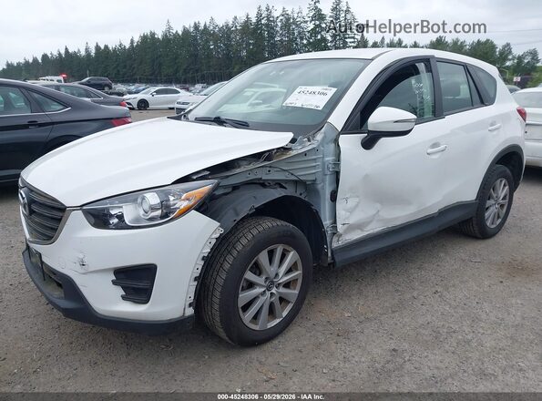 JM3KE4BY5G0837669 2016 MAZDA CX-5 White Przód lewy