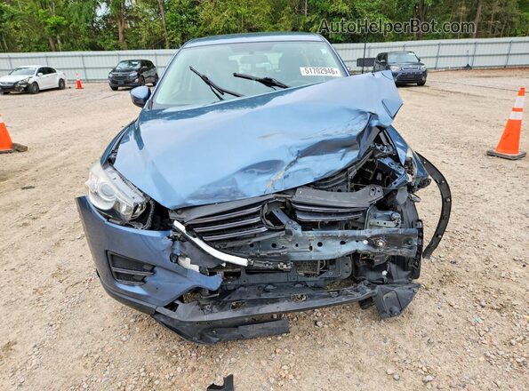 JM3KE4BY7G0739601 2016 MAZDA CX-5 Blue Vista frontal