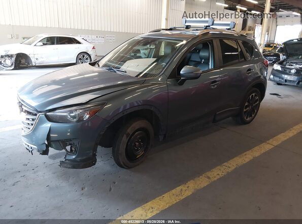 JM3KE4DY0G0782755 2016 MAZDA CX-5 Dark Blue Przód lewy