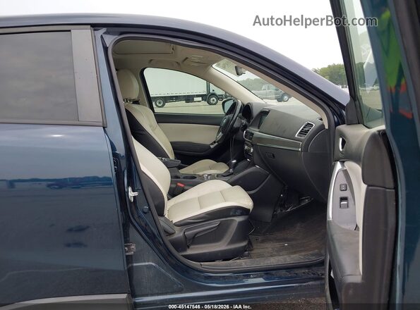 JM3KE4DYXG0622253 2016 MAZDA CX-5 Blue Vista interior delantera