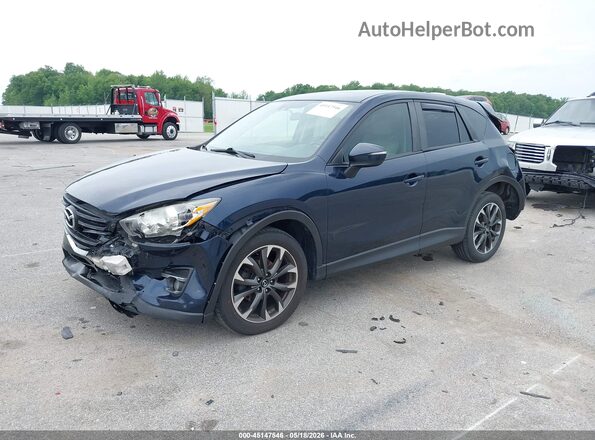 JM3KE4DYXG0622253 2016 MAZDA CX-5 Blue Vista tres cuartos delantera izquierda
