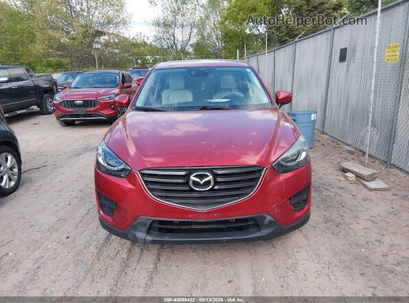 JM3KE4DYXG0703401 2016 MAZDA CX-5 Burgundy Вид щитка приладів