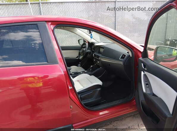 JM3KE4DYXG0703401 2016 MAZDA CX-5 Burgundy Вид салону спереду