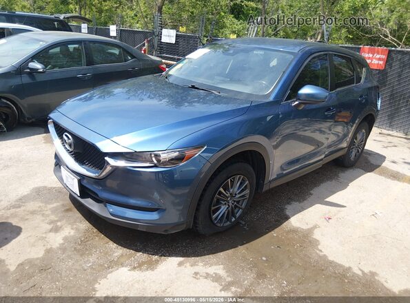 JM3KFABM3K0542989 2019 MAZDA CX-5 Blue Przód lewy
