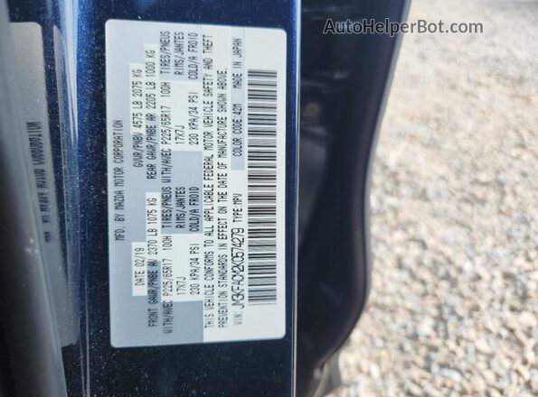 JM3KFACM2K0574279 2019 MAZDA CX-5 Blue 