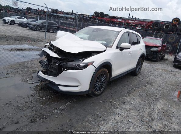 JM3KFACM2M0329601 2021 MAZDA CX-5 White Առջևի ձախ երեք քառորդ տեսարան