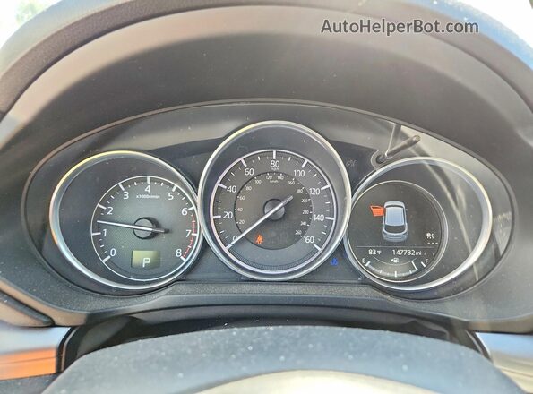 JM3KFACM3J0305657 2018 MAZDA CX-5 White ხელსაწყოთა პანელის ხედი
