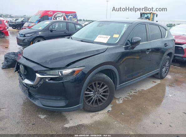 JM3KFACM3K1536036 2019 MAZDA CX-5 Black წინა მარცხენა ხედი სამი მეოთხედიდან