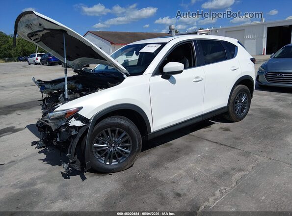 JM3KFACM3L0801531 2020 MAZDA CX-5 White წინა მარცხენა ხედი სამი მეოთხედიდან