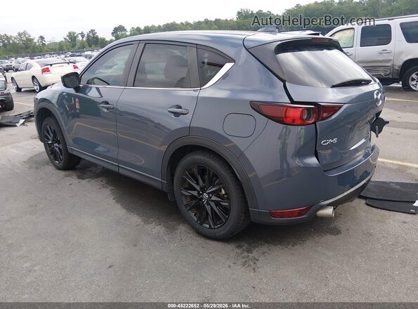 JM3KFACM4M0394353 2021 MAZDA CX-5 Blue Trasero izquierdo