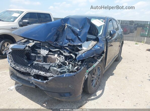 JM3KFACM7M0315676 2021 MAZDA CX-5 Blue Առջևի ձախ երեք քառորդ տեսարան