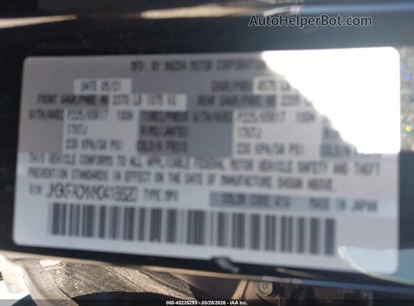JM3KFACMXM0418820 2021 MAZDA CX-5 Black Engine compartment view