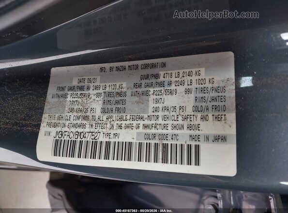 JM3KFACY6M0477527 2021 MAZDA CX-5 Blue 