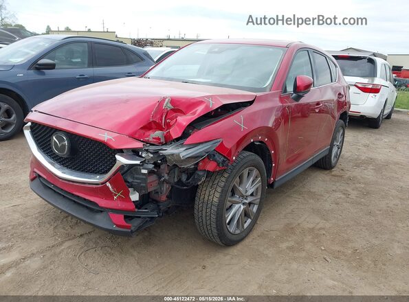 JM3KFADM4L0773740 2020 MAZDA CX-5 Red Առջևի ձախ երեք քառորդ տեսարան