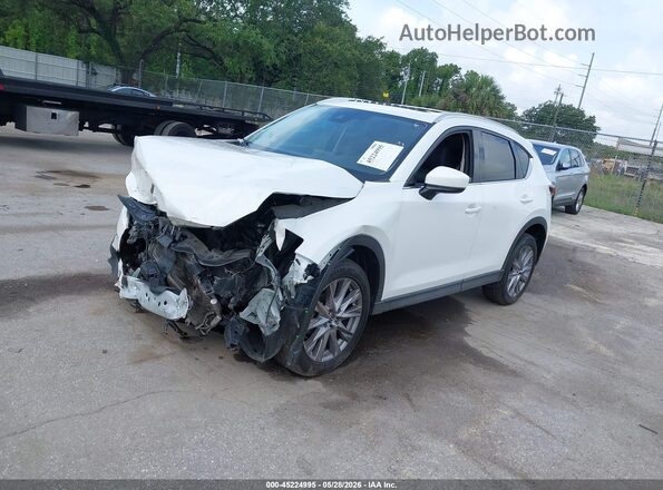 JM3KFADM9K1640254 2019 MAZDA CX-5 White Առջևի ձախ երեք քառորդ տեսարան
