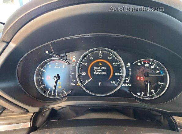 JM3KFADMXL0736899 2020 MAZDA CX-5 Gray Widok zestawu wskaźników